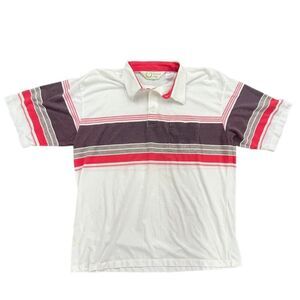 Vintage 90s Palmland Club striped polo size XXL #bowling #tennis